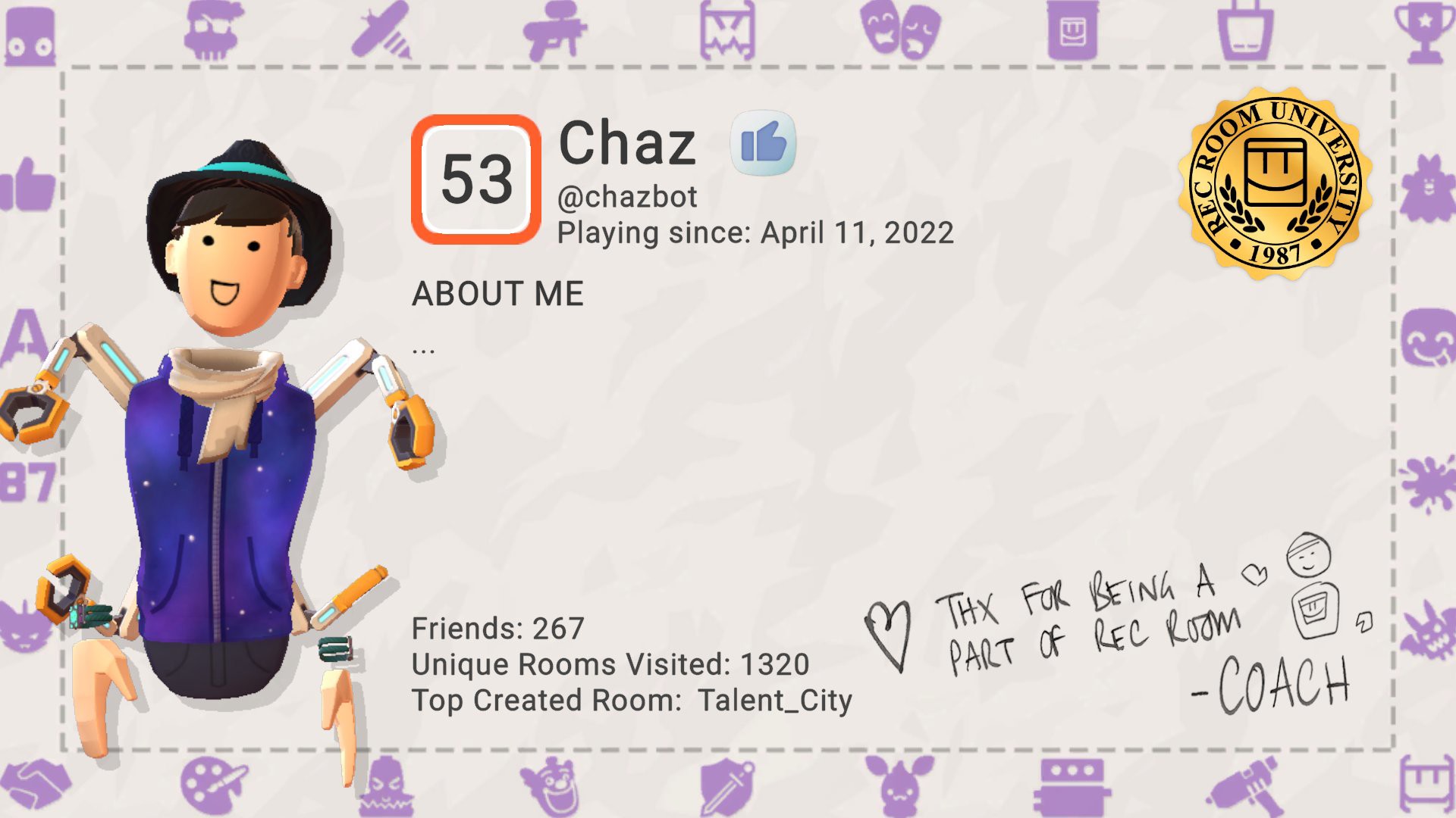 Chaz Report Card